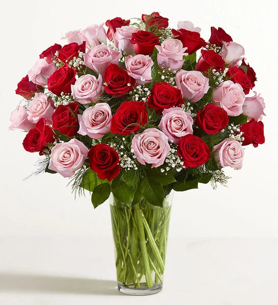 Ultimate Elegance™ Long Stem Pink & Red Roses