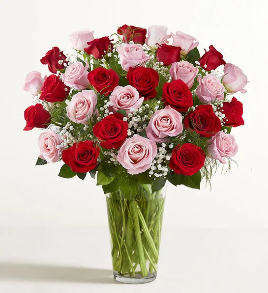 Ultimate Elegance™ Long Stem Pink & Red Roses