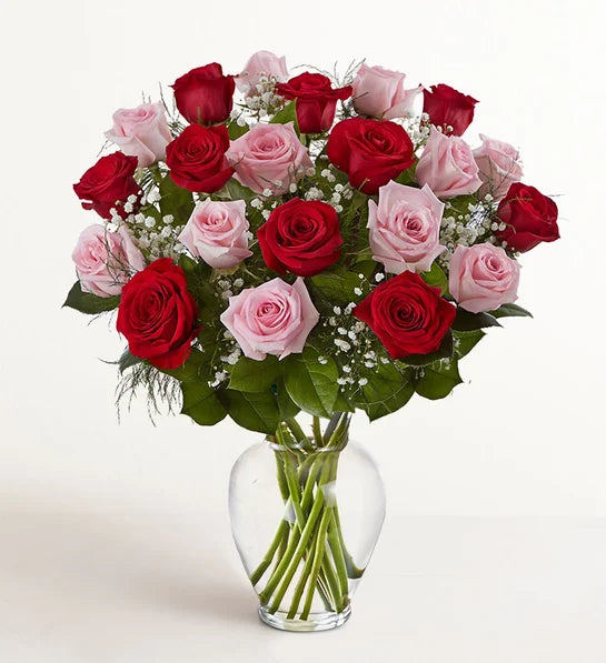 Ultimate Elegance™ Long Stem Pink & Red Roses