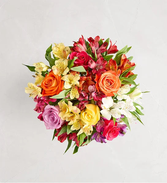 Assorted Roses & Peruvian Lilies