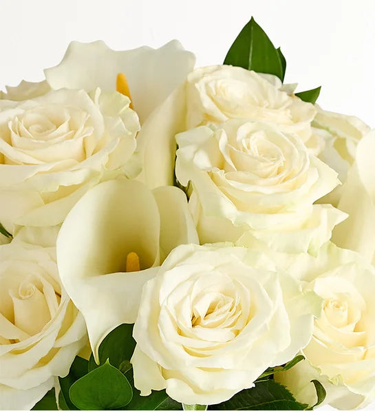 White Rose & Calla Lily Sympathy Bouquet