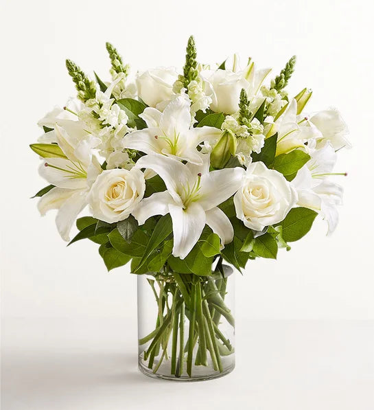 Classic All White Sympathy Arrangement