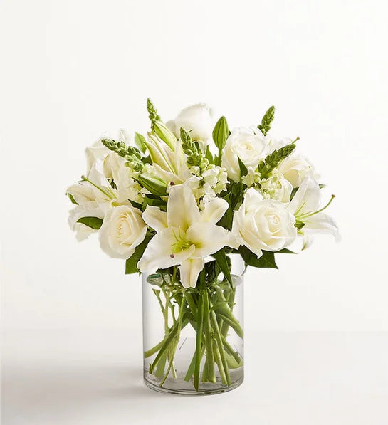 Classic All White Sympathy Arrangement
