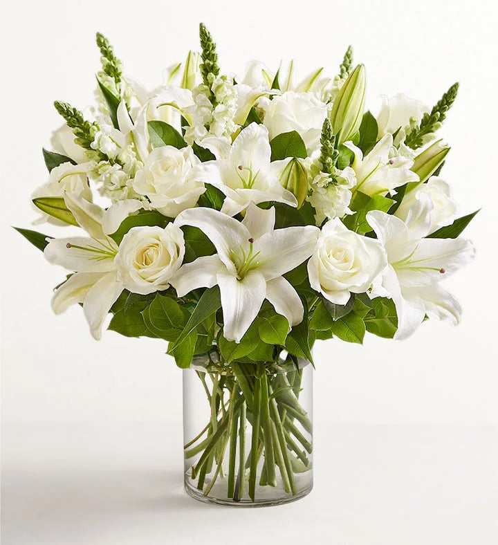 Classic All White Sympathy Arrangement