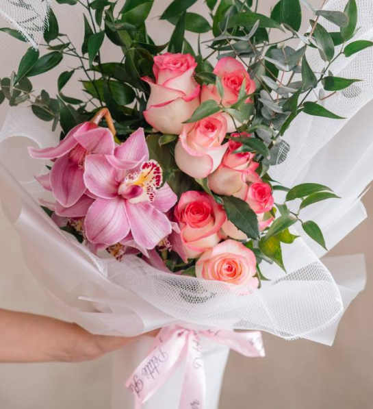 Orchid Rose Delight Bouquet