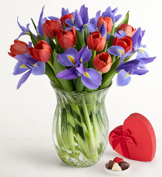 Bunches of Love Tulip & Iris Bouquet