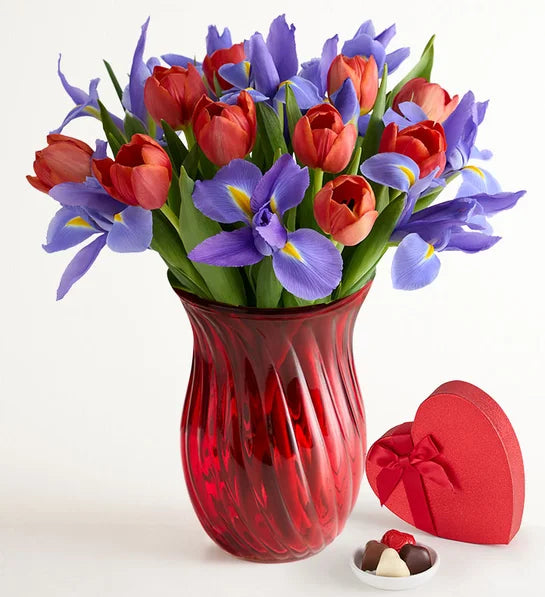 Bunches of Love Tulip & Iris Bouquet
