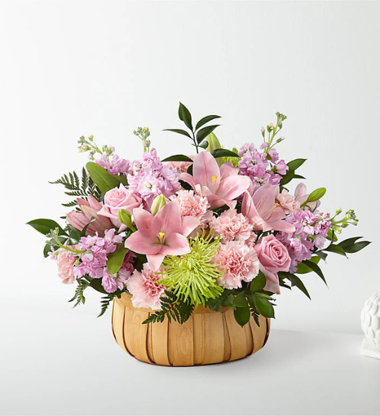 Pink Garden Delight Basket