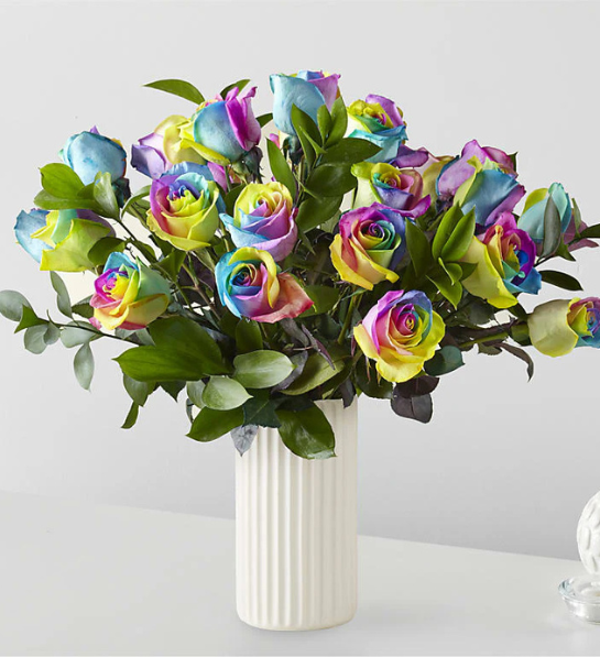 Rainbow Rose Bouquet